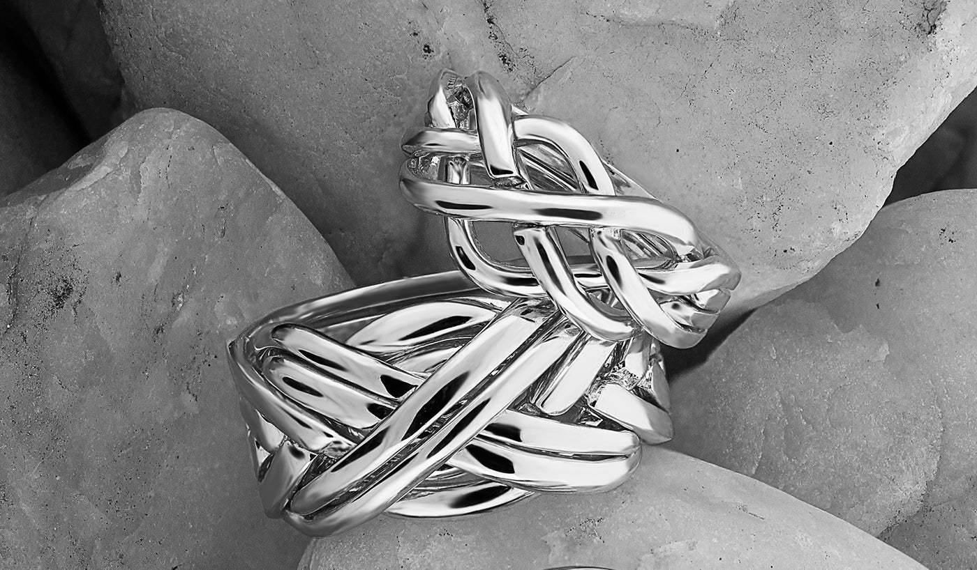 Silver Puzzle Rings