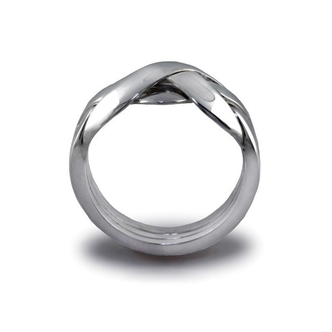 Anello Da Donna A 4 Fasce In Argento Sterling, Stile 4G - Italia - Foto 8